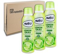 TopDealMile - Lot de 3 déodorants anti-transpirants Aveo Citron Grass 24h - 3 x 200 ml