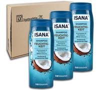 TopDealMile - Lot de 3 flacons de 300 ml pour shampooing hydratant ISANA