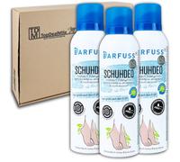 TopDealMile Lot de 3 flacons de déodorant pour chaussures BARFUSS de 200 ml