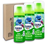 TopDealMile Lot de 3 flacons de mousse de douche ISANA KiDS - Vert - 3 x 50 ml