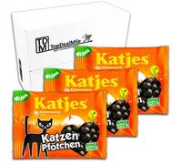 TopDealMile Lot de 3 paquets de 210 g pour chats Katjes - Réglisse douce et épicée - Couleurs naturelles