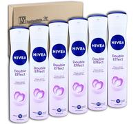 TopDealMile Lot de 6 déodorants anti-transpirants en spray anti-transpirant NIVEA XL Double Effect 72h 6 x 200 ml