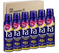 TopDealMile - Lot de 6 déodorants en spray FA Relaxing Luxurious Viola de 150 ml