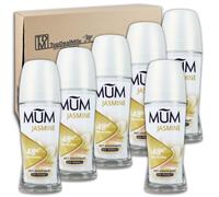 TopDealMile Lot de 6 déodorants roll-on au jasmin MUM de 50 ml