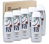 TopDealMile - Lot de 6 flacons de crème de douche FA Soft Coconut Milk de 250 ml