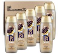 TopDealMile - Lot de 6 flacons de crème de douche nourrissante FA Cream & Oil Cacao de 250 ml