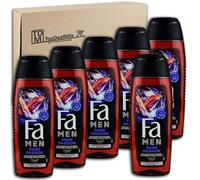 TopDealMile - Lot de 6 gels douche FA Men 2 en 1 pour corps et cheveux Dark Passion - 6 x 250 ml