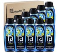 TopDealMile - Pack de conservation pour gel douche Fa Men Sport - Rafraîchit votre corps, votre esprit et vos sens 10 x 250 ml