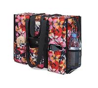 TOPDesign Sac fourre-tout utilitaire résistant à l'eau avec 13 poches, fermeture éclair sur le dessus et soutien inférieur épais, pour femmes qui travaillent