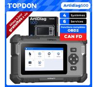 TOPDON AD500 Scanner Diagnostic Auto, 4 Systèmes, Réinitialisation EPB BMS