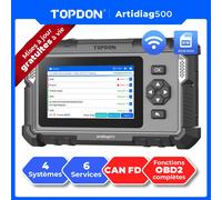TOPDON AD500 Valise Diagnostic Auto Multimarque, 67+ Véhicules, 12 Langues
