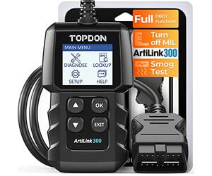 TOPDON AL300 Lecteur de Code, Valise Diagnostic Auto avec Fonctions complètes de OBD2, OBDII Diagnostic français, Lire et Effacer Le Code d'erreur du Moteur, Applicable aux Voitures après 1996