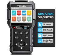 TOPDON AL600 OBD2 Lecteur de code avec test actif, diagnostic ABS & SRS, service de réinitialisation d'entretien de voiture, BMS, SAS, fonctions OBD2 complètes, lumières LED, mise à jour logicielle