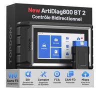 TOPDON ArtiDiag800 BT2 Valise Diagnostic Auto Bluetooth pour Tous Systèmes