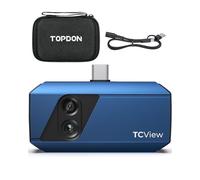 TOPDON Caméra thermique TC001 Plus pour Android, Résolution IR 512 x 384 avec Caméra Visuelle 100W, 25Hz, -20~550°C, Caméra d'imagerie Thermique pour l'inspection des fuites, l'entretien de la maison