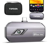 TOPDON Caméra thermique TC002C pour iPhone 15/16, 512x384 TISR haute résolution, -20°C à 550°C avec rapport de test infrarouge, 25Hz, Imageurs thermiques avec port Type-C pour l'électricité