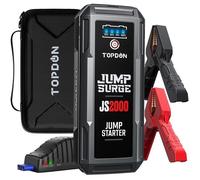 TOPDON JS2000 Booster de Batterie AUTO 2000Amp 16000mAh booster de démarrage voiture pour Les Autos jusqu'à 8L Diesel et 6L