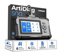 TOPDON OBD2 Scanner ArtiDiag500, Engine ABS SRS Transmission Professional Diagnostic Tool, All OBD2 Code Reader, AutoVIN, Car Battery Voltage Test, Wi-FI Free Update, 1 Years Warranty