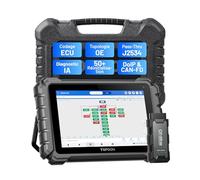 TOPDON One 10.1" Valise Diagnostic Auto Bidirectionnel, Codage ECU, Pass-Thru J2534, Diagnostic Voiture de 50+Réinitialisations, IA Diagnostic de Système Complète, Topologie OE, Accès FCA/Renault/VAG