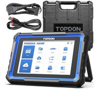 TOPDON Phoenix Nano Valise de Diagnostic Auto,Codage ECU et bidirectionnel, Diagnostic Complet du système, 32+ Services de Réinitialisation, Can FD/DoIP,FCA AutoAuth, 2 Ans de mises à Jour gratuites