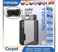 TOPDON-Scanner Carpal OBD2 pour tous les systèmes de voiture, outil de diagnostic, vérification de la santé du véhicule, contrôle du smog, test de batterie, IOS, Android, BT 5.0 CarPal