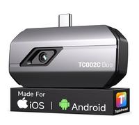 TOPDON TC002C Duo Camera Thermique pour Android iPhone iPad, 512x384 TISR Haute Résolution, -20℃ à 550°C Plage de Température, 25Hz, 40mK, Camera Infrarouge avec USB-C pour Smartphone/Tablet/Windows