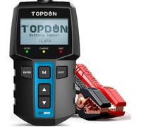 TOPDON Testeur de Batterie BT100 12V - 100-2000 CCA Testeur d’alternateur automobile Analyseur de batterie numérique pour Voiture