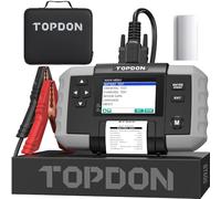 TOPDON Testeur de batterie voiture BT600 12V 24V avec imprimante