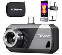 TOPDON TS001 Caméra Thermique Infrarouge Android, Mise au Point Manuelle, 512x384 Haute Résolution, -20℃ à 550℃, 25Hz, Imageur Thermique avec Objectif Réglable 9mm, Plage d'observation 0,1 à 500m