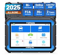TOPDON Valise Diagnostic Auto ArtiDiag Pro V2.0, Codage de ECU, Diagnostic Voiture du Systèmes Complet avec 35+Réinitialisations, Test d'actif, Mise à Jour Gratuite de 2 Ans