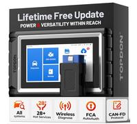 TOPDON Valise Diagnostic Auto ArtiDiag800BT, Diagnostic Voiture pour système Complet avec 28 Réinitialisations de Huile/Frein/Papillon/DPF.. Mise à Jour Gratuit, AutoVin, Noir