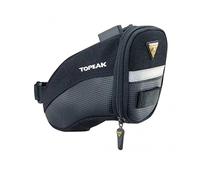 Topeak Aero Wedge Pack QuickClick Sac de Selle avec Fixation Mixte Adulte, Noir, Taille S