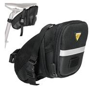 Topeak Aero Wedge Pack Straps Sac de Selle Mixte Adulte, Noir, Taille M