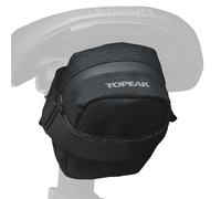 Topeak Elementa Seatbag - Sac de vélo Compact sous Selle (Noir, Taille S), capacité 0,3 L, Montage avec Crochet et Boucle, Construction en Polyester 1000D