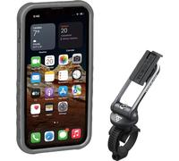 Topeak Étui et support pour téléphone portable RideCase Compatible avec Apple iPhone 13 Pro Max, noir gris