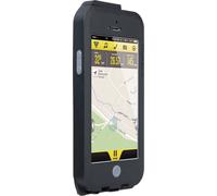 Topeak Étui pour téléphone portable résistant aux intempéries Compatible avec Apple iPhone 5/5S, noir / gris