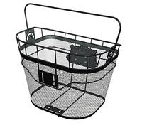 Topeak Front Basket Panier Avant pour vélo Fixer 3 Unisexe, Noir, 35 x 26 x 25 cm / 13.8” x 10.2” x 9.8”