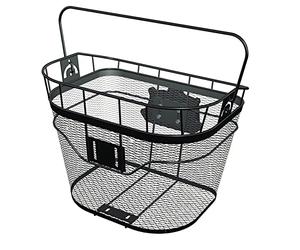 Topeak Front Basket Panier Avant pour vélo Fixer 3 Unisexe, Noir, 35 x 26 x 25 cm / 13.8” x 10.2” x 9.8”