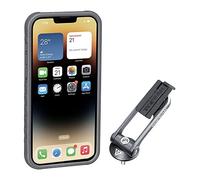Topeak Handyhülle & Halterung RideCase Kompatibel mit iPhone 14 Plus, Schwarz Grau, 15800641