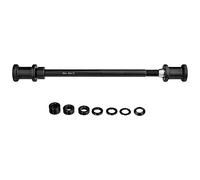 Topeak Journey Trail TX Kit-p10, 180mm Al-7075 CNC Thru Axle W/M12 X Pitch 1.0mm Thread, W/Spacer Kit Axe Adulte Unisexe, Noir (Noir), 180 mm x 1,5 mm / 18 cm