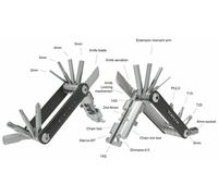Topeak Mini P20 Outil Multi-usage Pour Vélo TT2582B