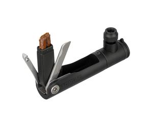 Topeak MiniX Tubes, kit de réparation sans Chambre à air avec gonfleur de CO2 intégré, Outil de Prise, Couteau, Prise 3,5 mm et étui