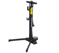Topeak Transformer Urban EX 15700130 Pompe en Acier/Aluminium/Fibre de Verre, Couleur : Noir et Jaune, Pression maximale : jusqu'à 8 Bar (120 psi), Tuyau : 100 cm, Dimensions : 65,9 x 42,6 x 48,9 cm