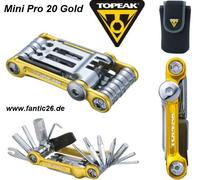 Topeak Vélo Tour Tool Mini 20 Pro Or, Outil Multi-fonction