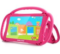 TOPELOTEK Tablette pour enfants de 7 pouces pour enfants de 3 à 7 ans, WiFi, Android, 32 Go, application éducative, application éducative pré-installée, YouTube, Netflix, contrôle parental, étui à