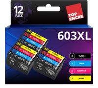 TOPENCRE - 603XL - Pack de 12 Cartouches d'encre Compatible pour Epson 603 XL Etoile de Mer - pour E