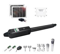TOPENS A5S Ouvre-portail automatique pour portails battants simples à usage moyen jusqu'à 4,9 m, fonctionne avec batterie avec kit de télécommande, moteur de portail compatible solaire