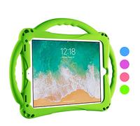 TopEsct Coque Enfant pour iPad 9.7 Pouces, Étui Antichoc pour iPad 6, iPad 5, iPad Air 2, iPad Air 1, iPad Pro 1, Protection Maximale, Très Résistante en Silicone (Vert)