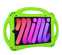 TopEsct Coque pour iPad Mini 6e génération pour Enfants - Résistante aux Chocs - avec Trois poignées de Support - pour iPad Mini 6 de 8,3" (Vert)