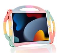 TopEsct Étui pour Enfants pour iPad 10.2 9(^>e<^) génération (2021)/8(^>e<^) génération (2020)/7(^>e<^) génération (2019), étui Antichoc avec poignée et Support Compatible avec iPad 7e/8e/9e